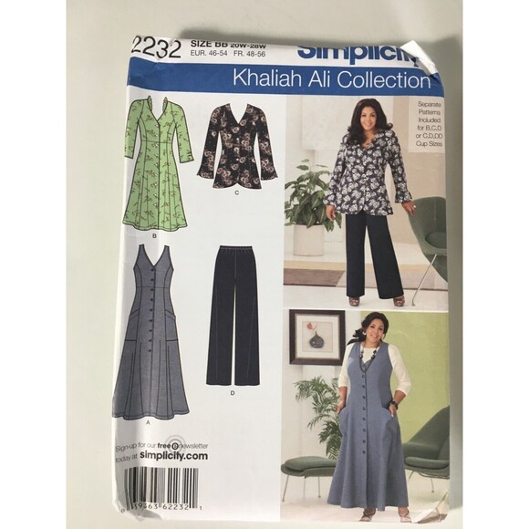 Sewing Patterns Mixed 3 Lot Women's Dresses Plus Size 18W thru 28W New Uncut A17 - Picture 2 of 5